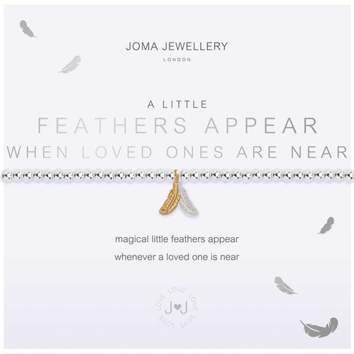 A Little Feathers Appear Bracelet - Zebra Blush