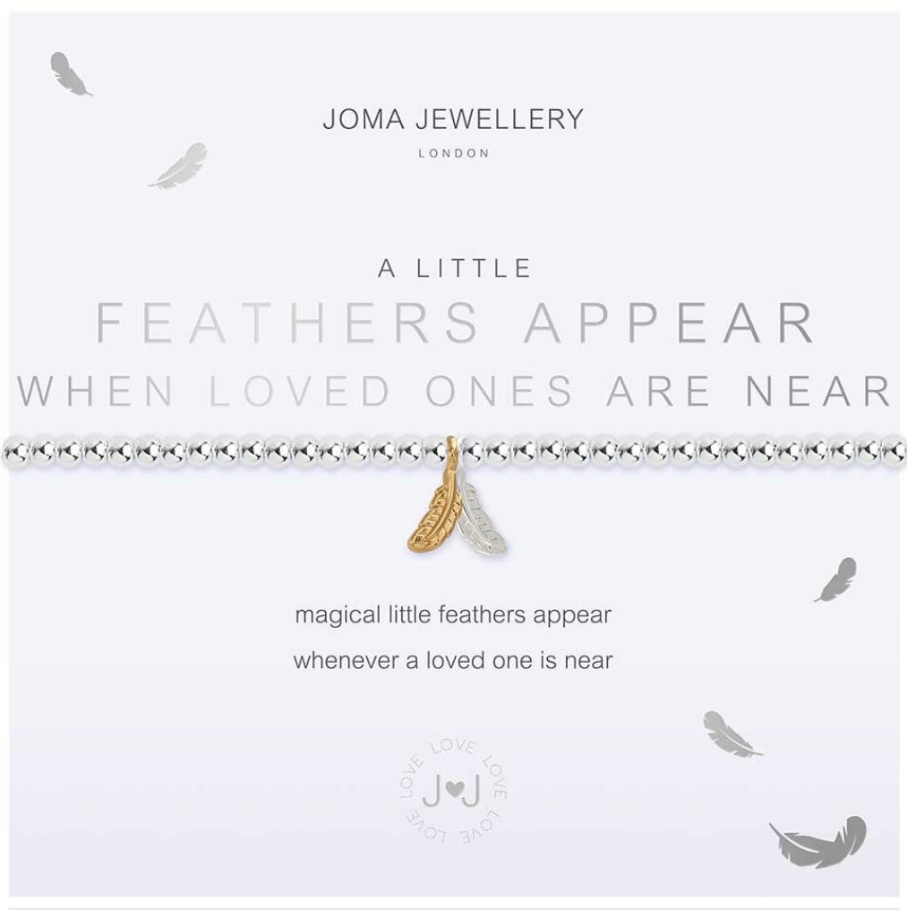 A Little Feathers Appear Bracelet - Zebra Blush