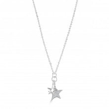 Load image into Gallery viewer, Siene Star Silver Plated Cubic Zirconia Star Necklace - Zebra Blush
