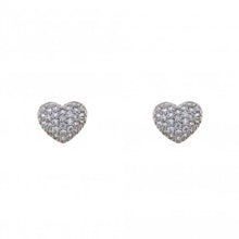 Load image into Gallery viewer, Stella Rhodium Plated cubic zirconia earrings 303 - Zebra Blush
