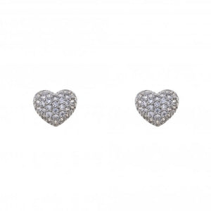 Stella Rhodium Plated cubic zirconia earrings 303 - Zebra Blush