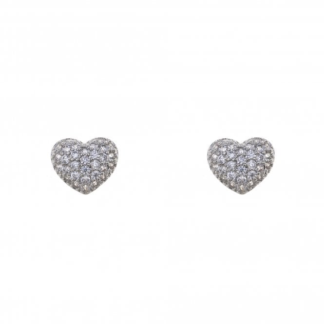 Stella Rhodium Plated cubic zirconia earrings 303 - Zebra Blush
