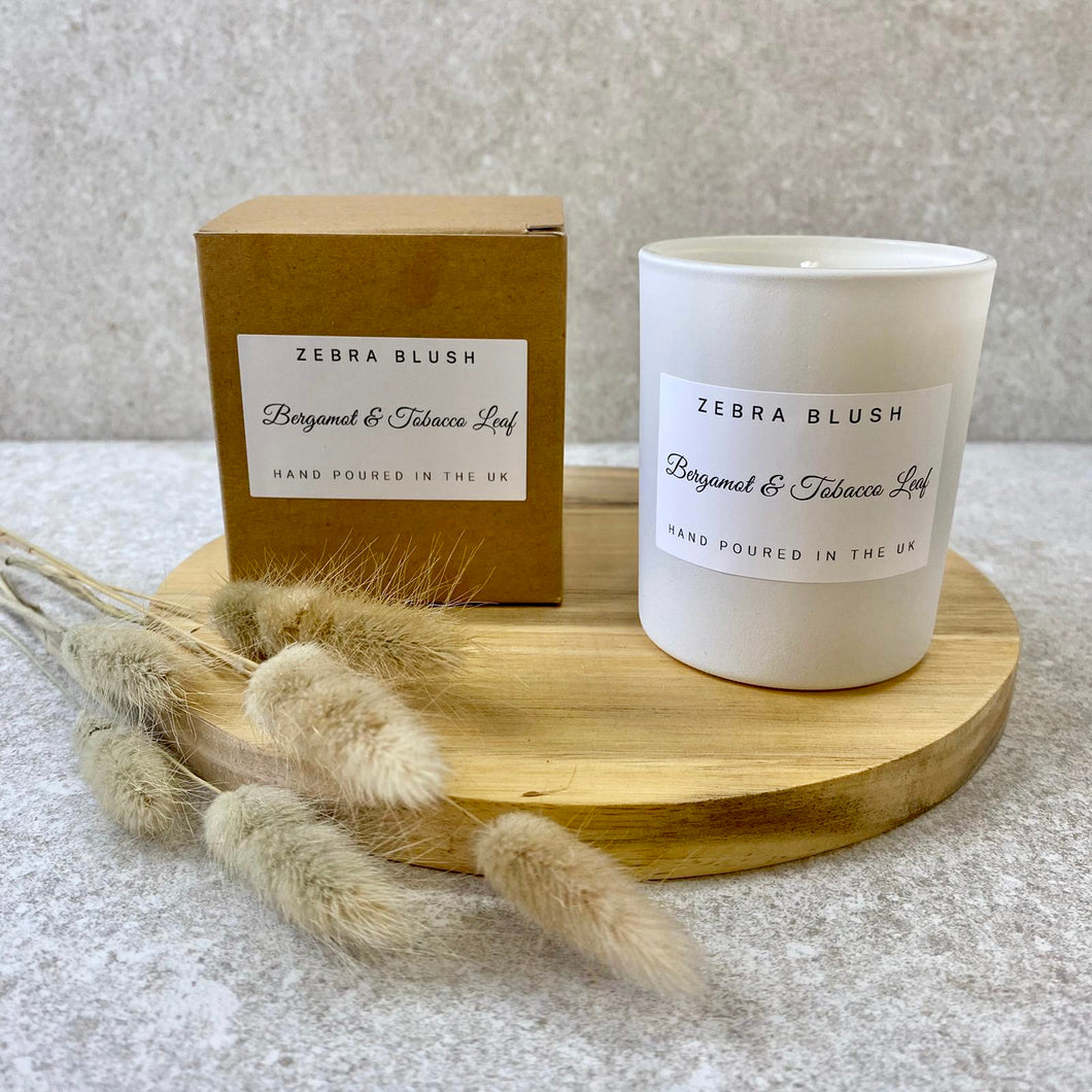 Zebra Blush Bergamot & Tobacco Leaf Medium