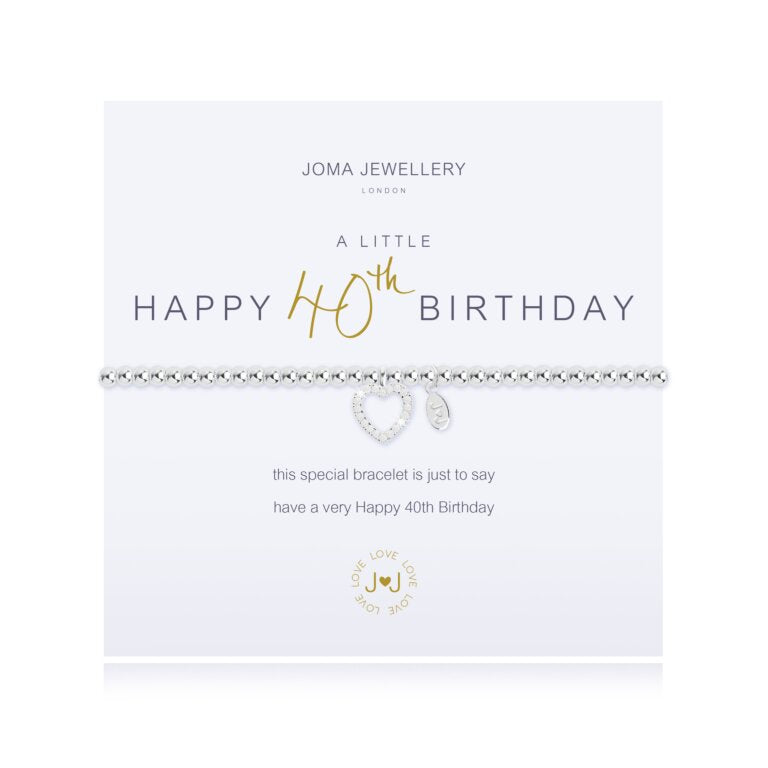 A LITTLE 40TH BIRTHDAY -BRACELET - Zebra Blush