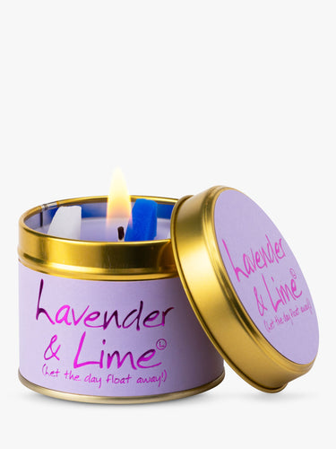 Lavender and Lime Tin Candle - Zebra Blush