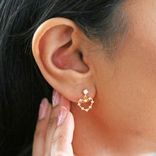 Load image into Gallery viewer, Mismatched Heart Crystal Earrings
