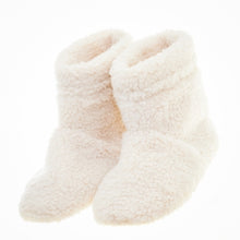 Load image into Gallery viewer, Cream - Boucle Slipper Boots
