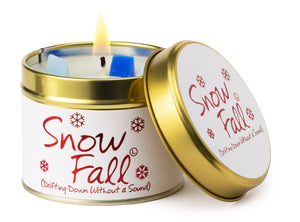 Snow Fall Scented Tin Candle - Zebra Blush