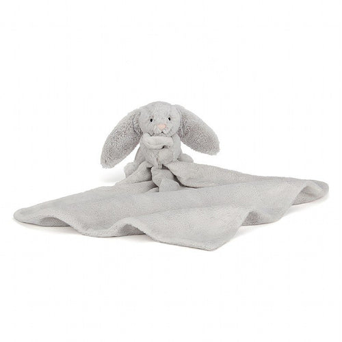 Bashful Silver Bunny Soother - Zebra Blush