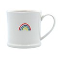 Ceramic Mini Mug 7cm - Rainbow - Zebra Blush