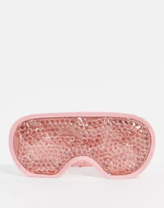 Essentials Gel Cooling Eye Mask - Pink - Zebra Blush