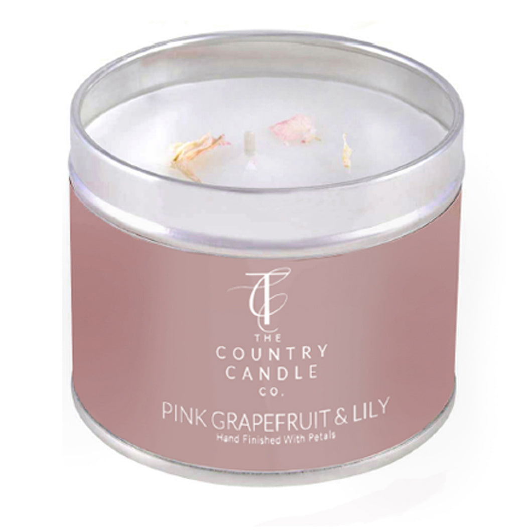 Pink Grapefruit & Lily Tin Candle