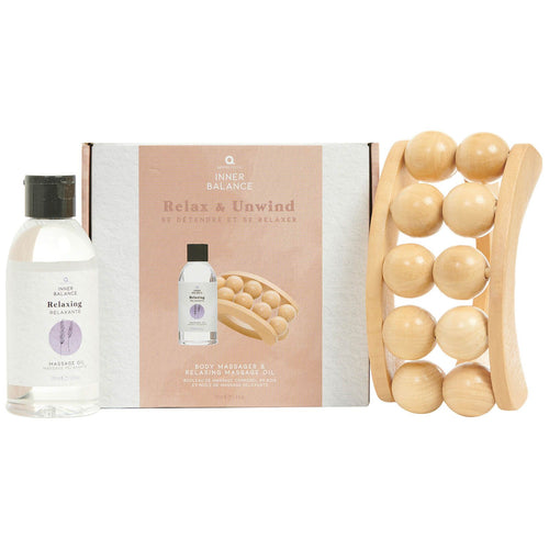 Relax & Unwind Body Massage Gift Set - Zebra Blush