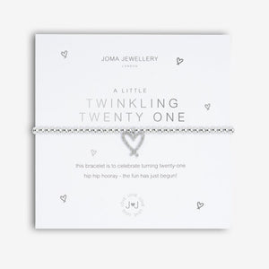 A LITTLE | TWINKING TWENTY ONE | Silver | Bracelet - Zebra Blush