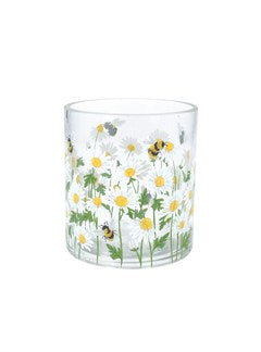 Daisy/Bee Glass Nite Lite Pot, Sml - Zebra Blush