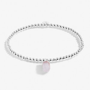AFFIRMATION CRYSTAL A LITTLE LOVE BRACELET - Zebra Blush