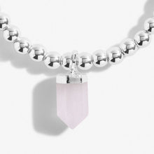 Load image into Gallery viewer, AFFIRMATION CRYSTAL A LITTLE LOVE BRACELET - Zebra Blush
