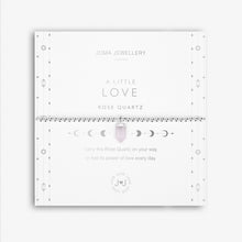Load image into Gallery viewer, AFFIRMATION CRYSTAL A LITTLE LOVE BRACELET - Zebra Blush
