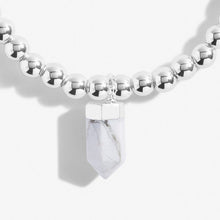 Load image into Gallery viewer, AFFIRMATION CRYSTAL A LITTLE KARMA BRACELET - Zebra Blush
