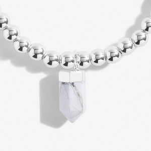 AFFIRMATION CRYSTAL A LITTLE KARMA BRACELET - Zebra Blush