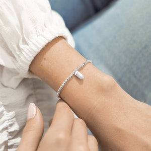 AFFIRMATION CRYSTAL A LITTLE KARMA BRACELET - Zebra Blush