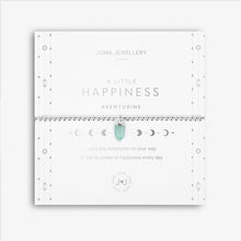 Load image into Gallery viewer, AFFIRMATION CRYSTAL A LITTLE HAPPINESS BRACELET - Zebra Blush
