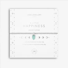 Load image into Gallery viewer, AFFIRMATION CRYSTAL A LITTLE HAPPINESS BRACELET - Zebra Blush
