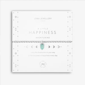 AFFIRMATION CRYSTAL A LITTLE HAPPINESS BRACELET - Zebra Blush