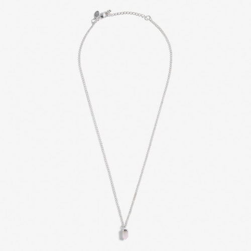 AFFIRMATION CRYSTAL A LITTLE LOVE NECKLACE - Zebra Blush