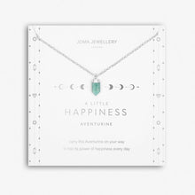 Load image into Gallery viewer, AFFIRMATION CRYSTAL A LITTLE HAPPINESS NECKLACE - Zebra Blush
