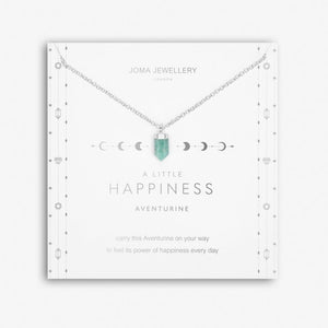 AFFIRMATION CRYSTAL A LITTLE HAPPINESS NECKLACE - Zebra Blush