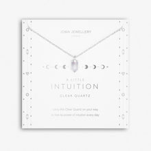 Load image into Gallery viewer, AFFIRMATION CRYSTAL A LITTLE INTUITION NECKLACE - Zebra Blush
