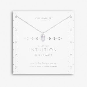 AFFIRMATION CRYSTAL A LITTLE INTUITION NECKLACE - Zebra Blush