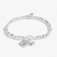 Load image into Gallery viewer, SPIRIT STONES | HOWLITE | Silver | Bracelet | 17.5cm stretch - Zebra Blush
