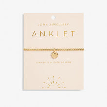 Load image into Gallery viewer, Anklet Gold Sun
