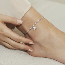 Load image into Gallery viewer, Anklet Silver Hammered Heart
