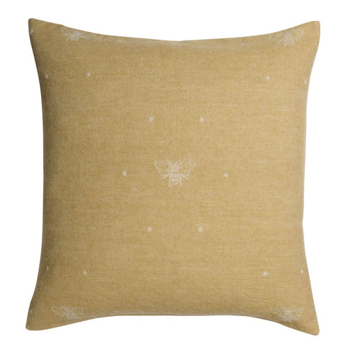 Knitted Cushion - Alpaca - Bees - Zebra Blush