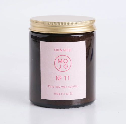 MOJO FIG AND ROSE CANDLE No. 11     150g small - Zebra Blush