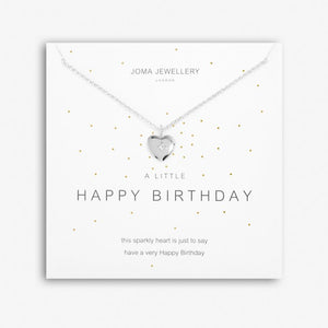 A Little Happy Birthday Silver Necklace
