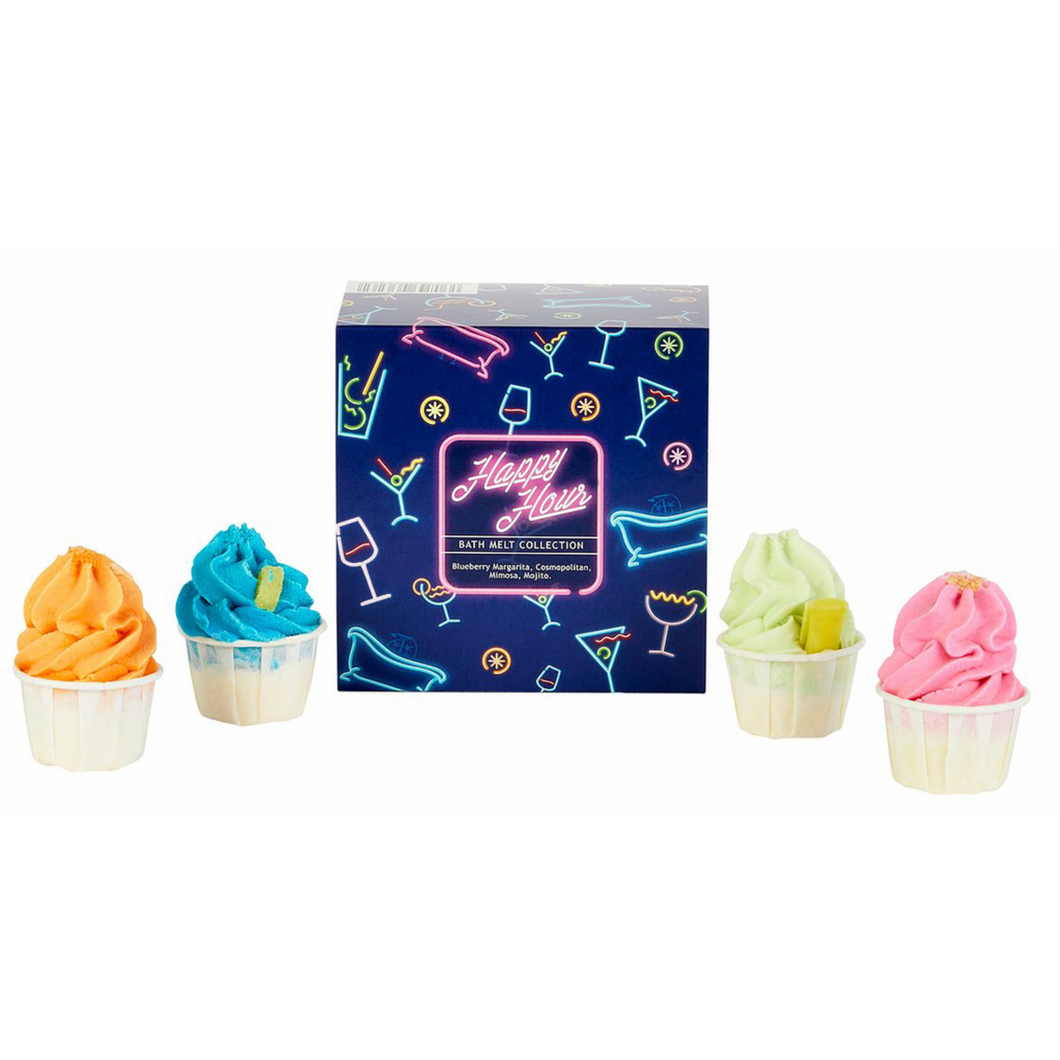Happy Hour Bath Melt Set - Zebra Blush