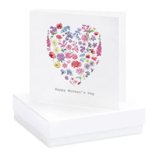 Load image into Gallery viewer, Boxed Mother&#39;s Day Heart Earring Card
