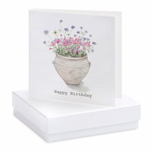 Load image into Gallery viewer, Boxed Terracota Pot Earring Card - Zebra Blush
