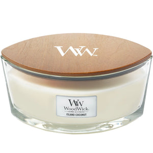 Island Coconut Woodwick Ellipse Candles - Zebra Blush