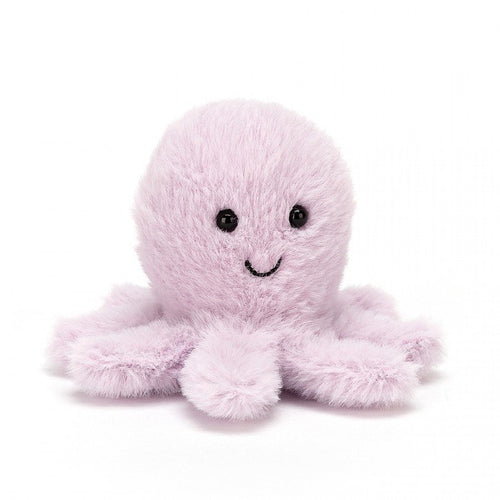 Fluffy Octopus - Zebra Blush