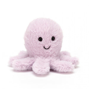 Fluffy Octopus - Zebra Blush