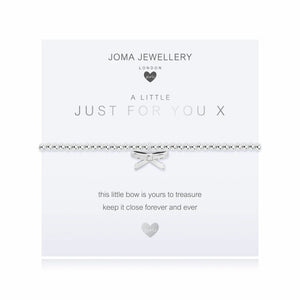 A Little Just For You X  Silver  Bracelet 15.5cm stretch