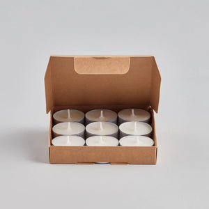 Sea Salt T-lights Set/9 - Zebra Blush
