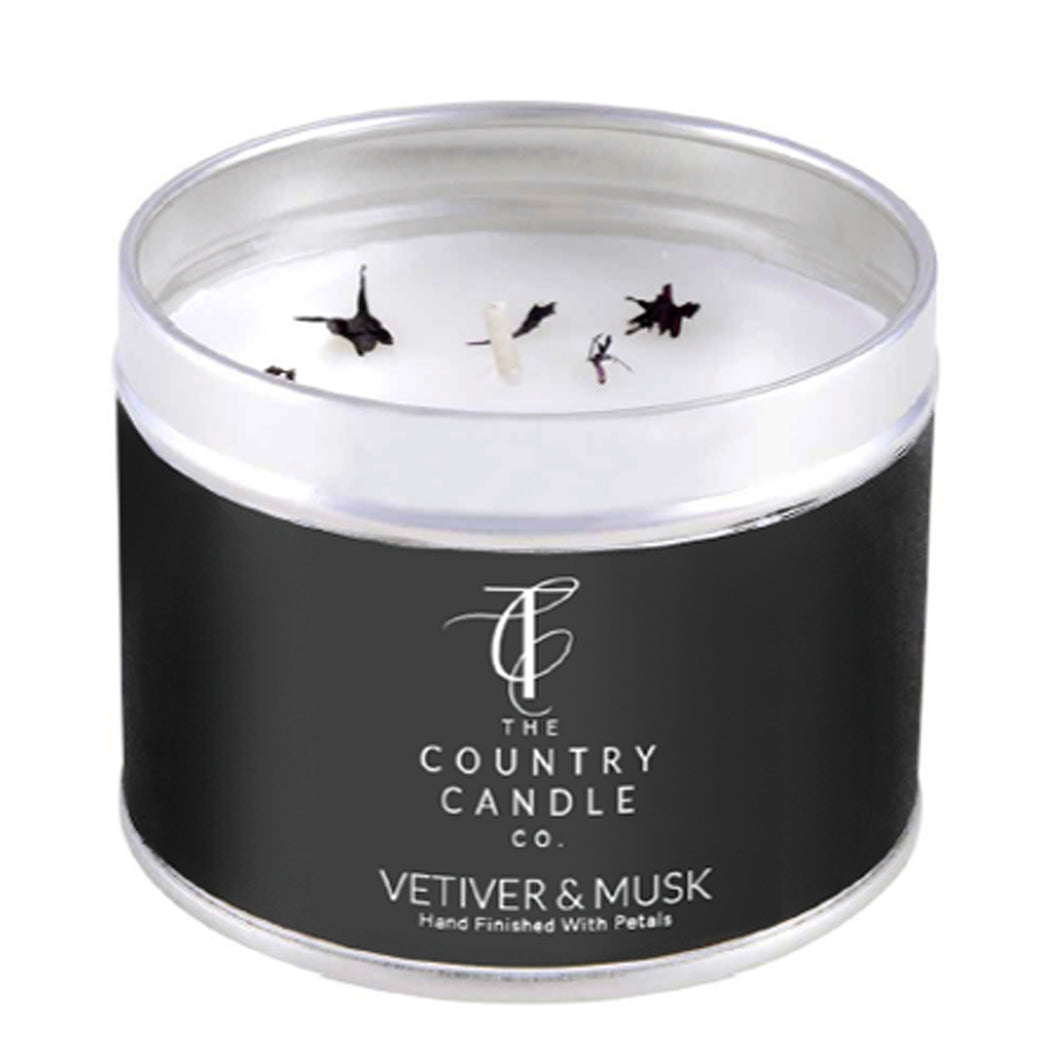 Vetiver & Musk Tin Candle