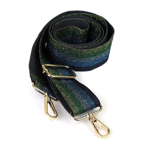 GREEN/BLUE LUREX STRIPES INTERCHANGABLE STRAP