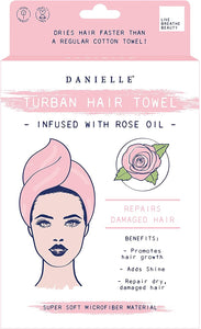 Rose Infused Hair Turban - Zebra Blush